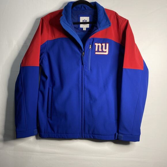New York Giants NFL Women's Track Jacket Fleece Lined Full Zip Medium - Picture 1 of 7